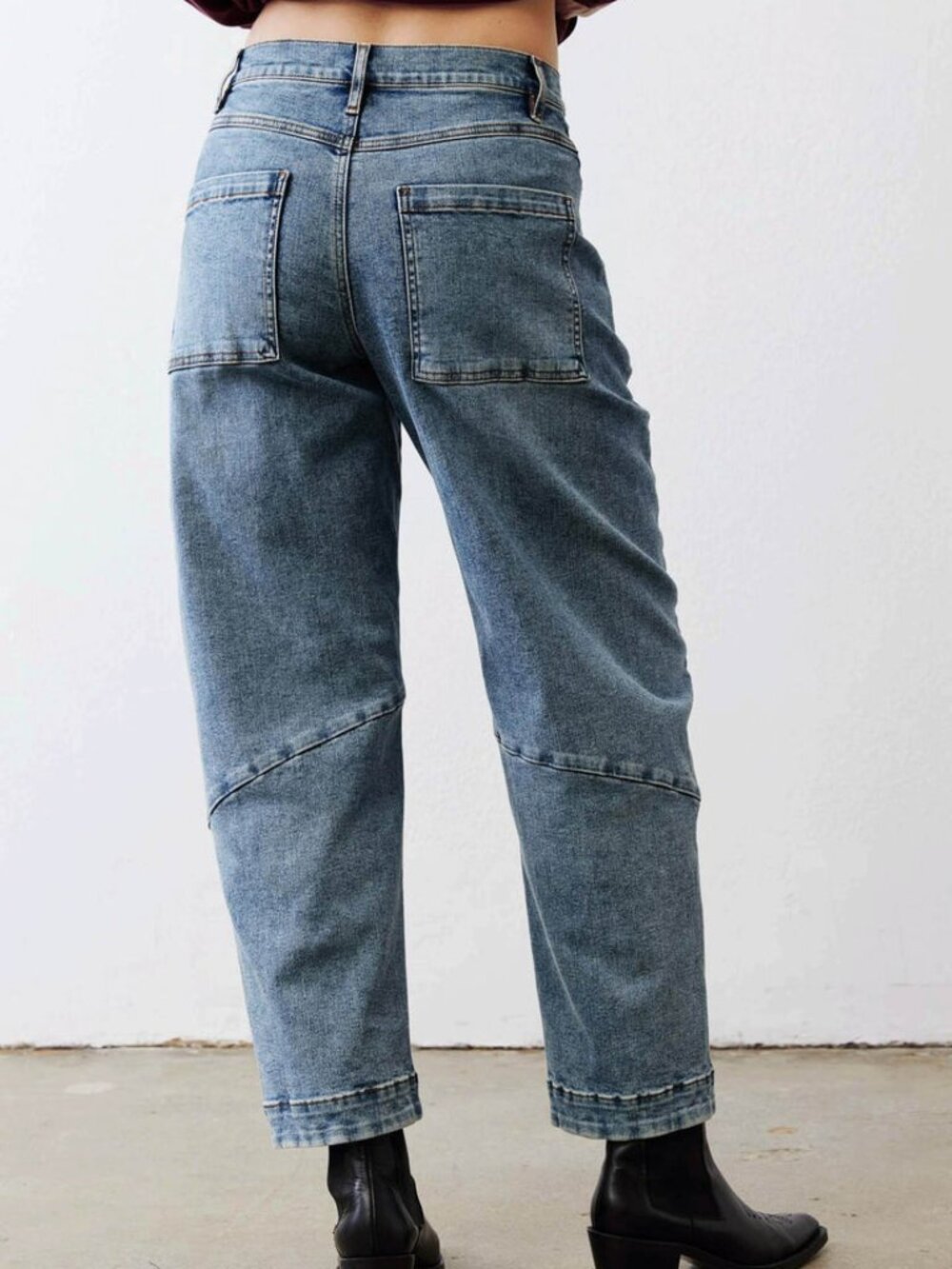 Ruti the Petite Slouchy Jeans in Vintage Wave - Picture 2 of 2